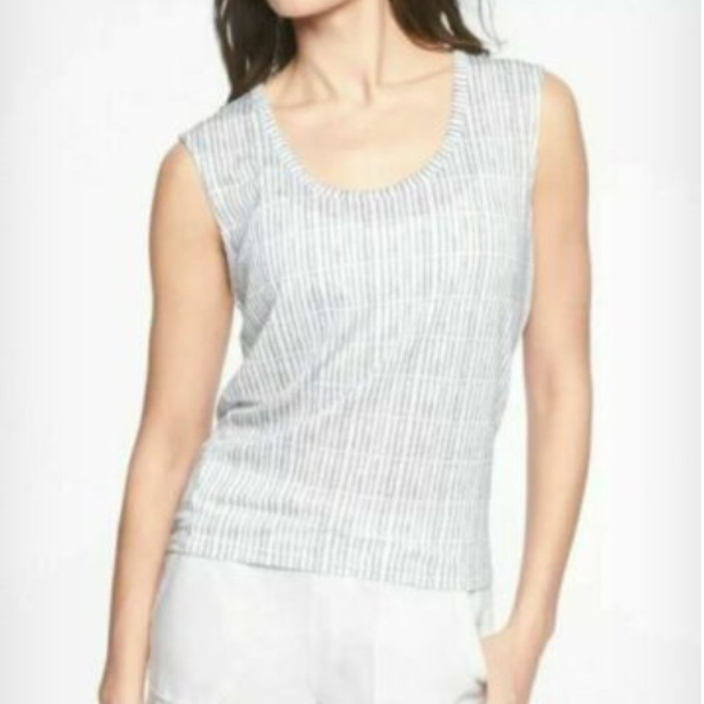 Bundle of 2 Athleta Breezy Printed Muscle Tanks - Picture 2 of 9